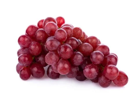 Ripe red grape isolated on white background Foto stock