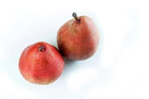 Ripe red pear Stock Photos