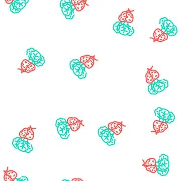 Ripe red radish vector seamless pattern 스톡 일러스트