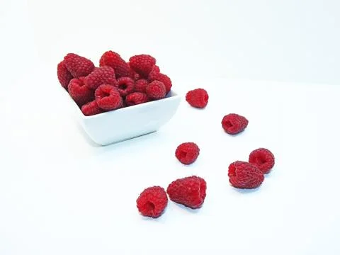 Ripe red raspberry. Stock Photos