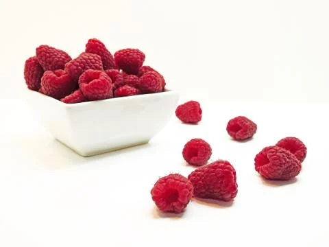 Ripe red raspberry. Stock Photos