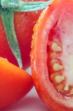 Ripe red tomatoes Stock Photos