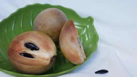 Ripe Sapodilla  Stock Photos