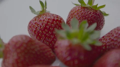 Ripe strawberries fruit Video stock 74077048