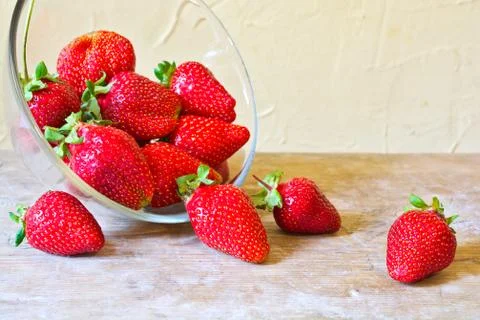 Ripe strawberries Stock Photos