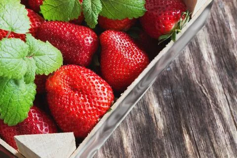 Ripe strawberry Stock Photos