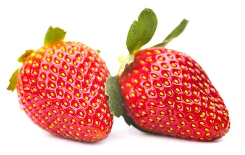 The ripe strawberry Foto stock