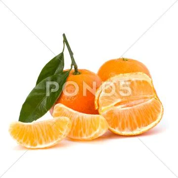 Ripe tasty tangerines Stock Photos
