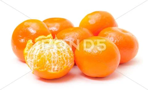 Ripe tasty tangerines Stock Photos
