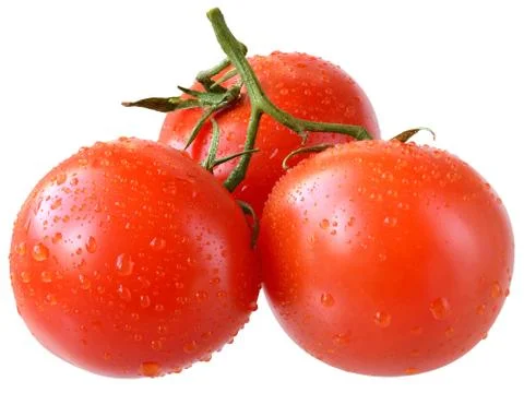 Ripe three tomato Stock Photos