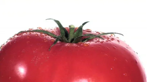 Ripe tomato close-up - HD  Stock Footage 372004