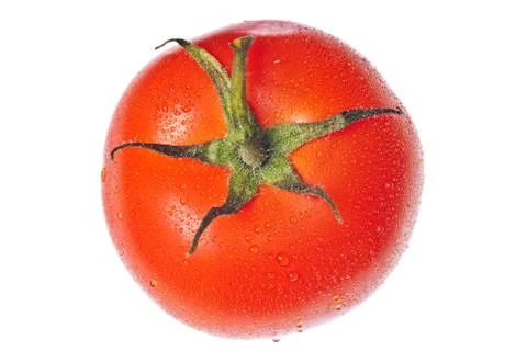 Ripe tomato isolated Stock Photos
