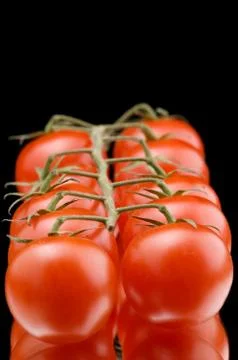 Ripe tomato macro Stock Photos