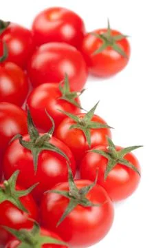 Ripe tomatoes background isolated Stock Photos