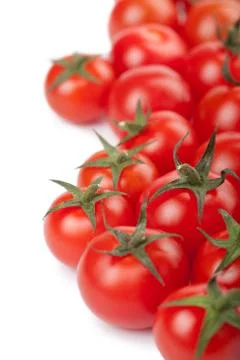 Ripe tomatoes background isolated Stock Photos