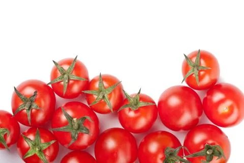 Ripe tomatoes background isolated Stock Photos