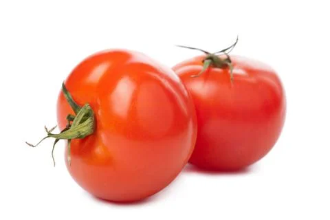 Ripe tomatoes isolated Stock Photos