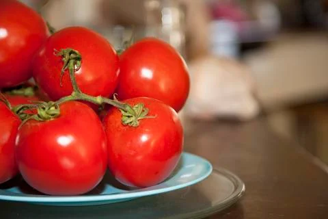 Ripe  Tomatoes. Isolated Stock Photos