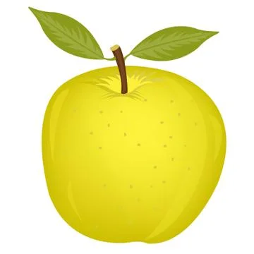 Ripe wanted apple Stock Illustration