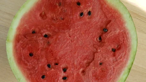 Ripe watermelon close-up Stock Footage 94665768