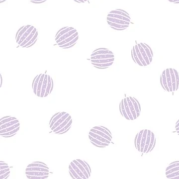 Ripe watermelon glyph seamless pattern Stock Illustration