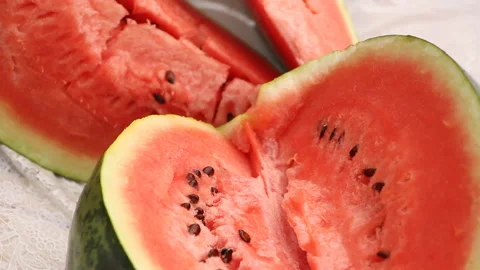 Ripe watermelon. Summer mood Stock Footage 114172995