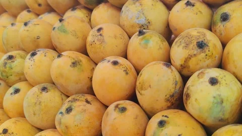 Ripe Yellow Mango, Background Stock Footage 281089126
