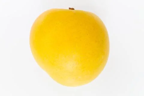 Ripe yellow mango on   background Foto stock