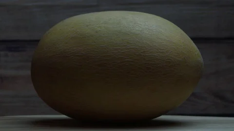 Ripe yellow melon 스톡 동영상 78864321