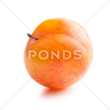 Ripe yellow plum. Stock Photos