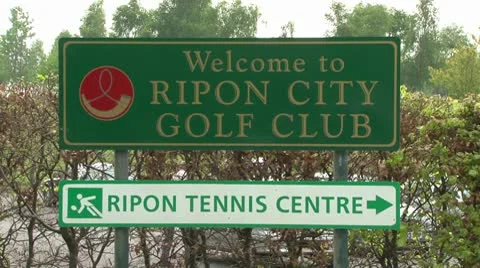 Ripon Golf Club Stock Footage 10761262