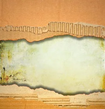 Ripped cardboard texture or background Stock Illustration
