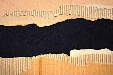 Ripped cardboard texture or background Stock Illustration