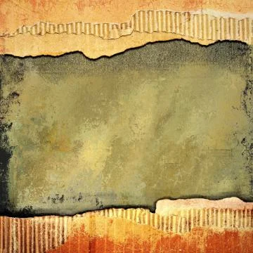Ripped cardboard texture or background Stock Illustration