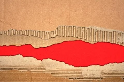 Ripped cardboard texture or background Stock Illustration