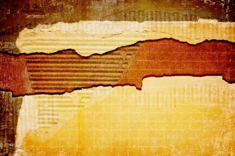 Ripped cardboard texture or background Stock Illustration