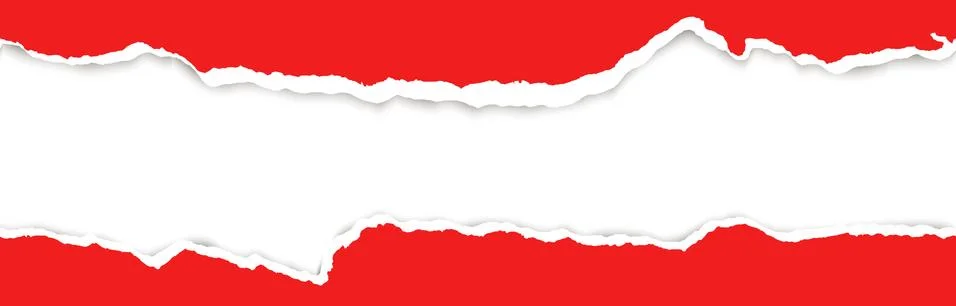 Ripped open paper Stock Illustration