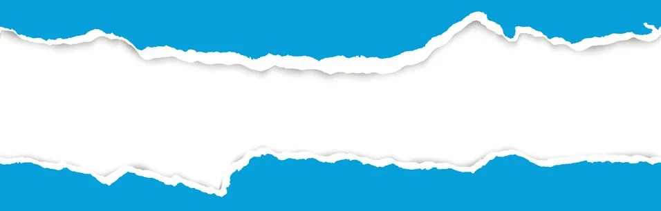 Ripped open paper Stock Illustration