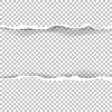 Ripped paper and checkered background with space for text, vector illustartion Stock Illustration