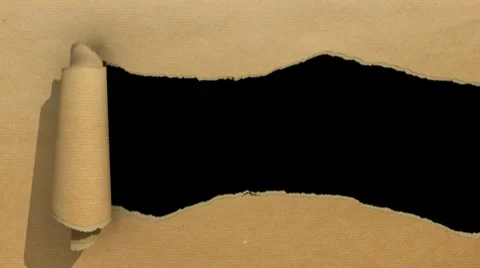 Ripped paper brown Видео 10774933