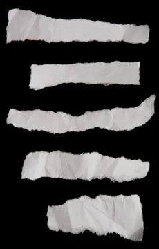 Ripped paper strips Stock Photos