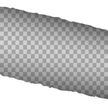 Ripped paper on transparent background Stock Illustration