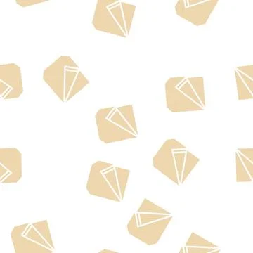 Ripped pocket glyph vector seamless pattern Stock Illustration