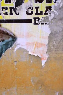 Ripped poster Stock Photos