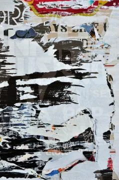 Ripped posters background Stock-Fotos