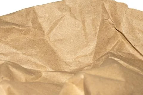 Ripped Up Torn Cardboard Box Packaging with Ridges on White Background Stock Photos