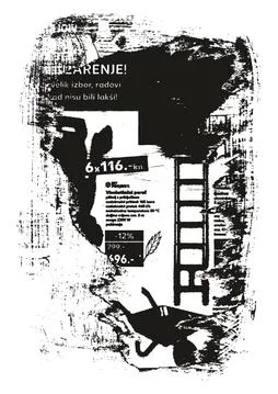 Ripped &amp; Torn Paper Background Grunge Punk Style High Detail Abstract Vector Set Stock Illustration