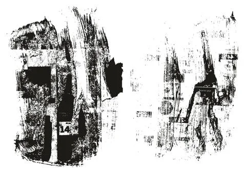 Ripped &amp; Torn Paper Background Grunge Punk Style High Detail Abstract Vector Set Stock Illustration