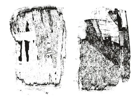 Ripped &amp; Torn Paper Background Grunge Punk Style High Detail Abstract Vector Set Stock Illustration