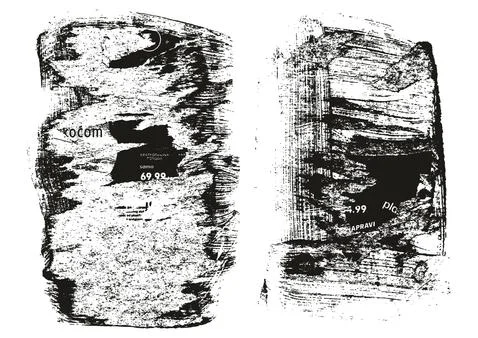 Ripped &amp; Torn Paper Background Grunge Punk Style High Detail Abstract Vector Set Stock Illustration